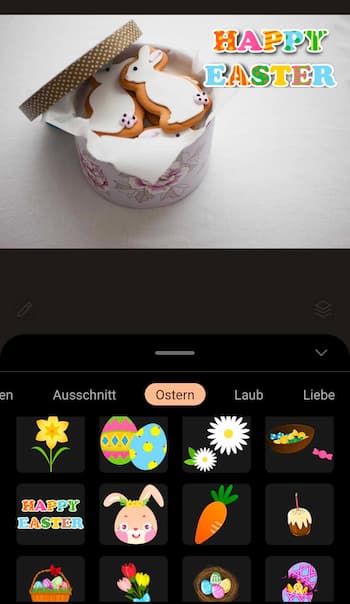 PhotoDirector - Frohe Ostern-Bilder gestalten